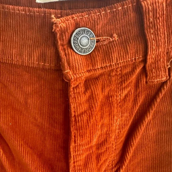 Free People Corduroy Pants Skinny Indie Sleaze Fall Classic Boho Size 24 NWT - Picture 6 of 13